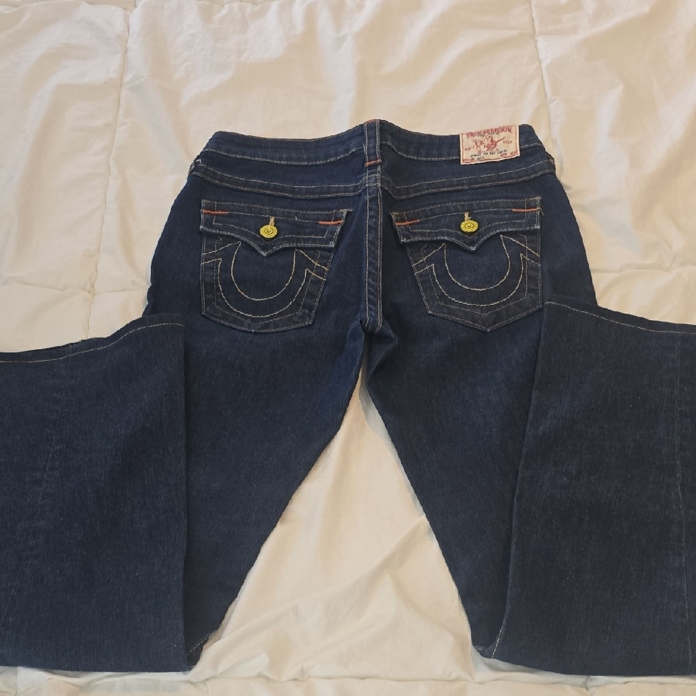 True Religion High Rise Blue Jeans Classic Style - Picture 10 of 10
